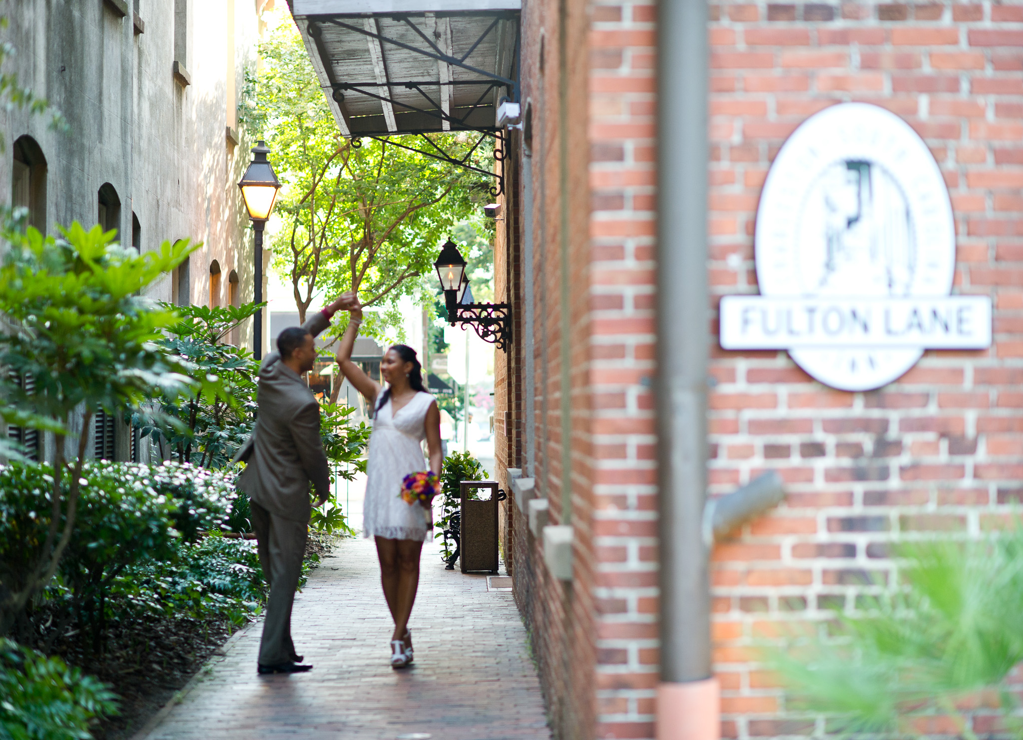 couple in alley