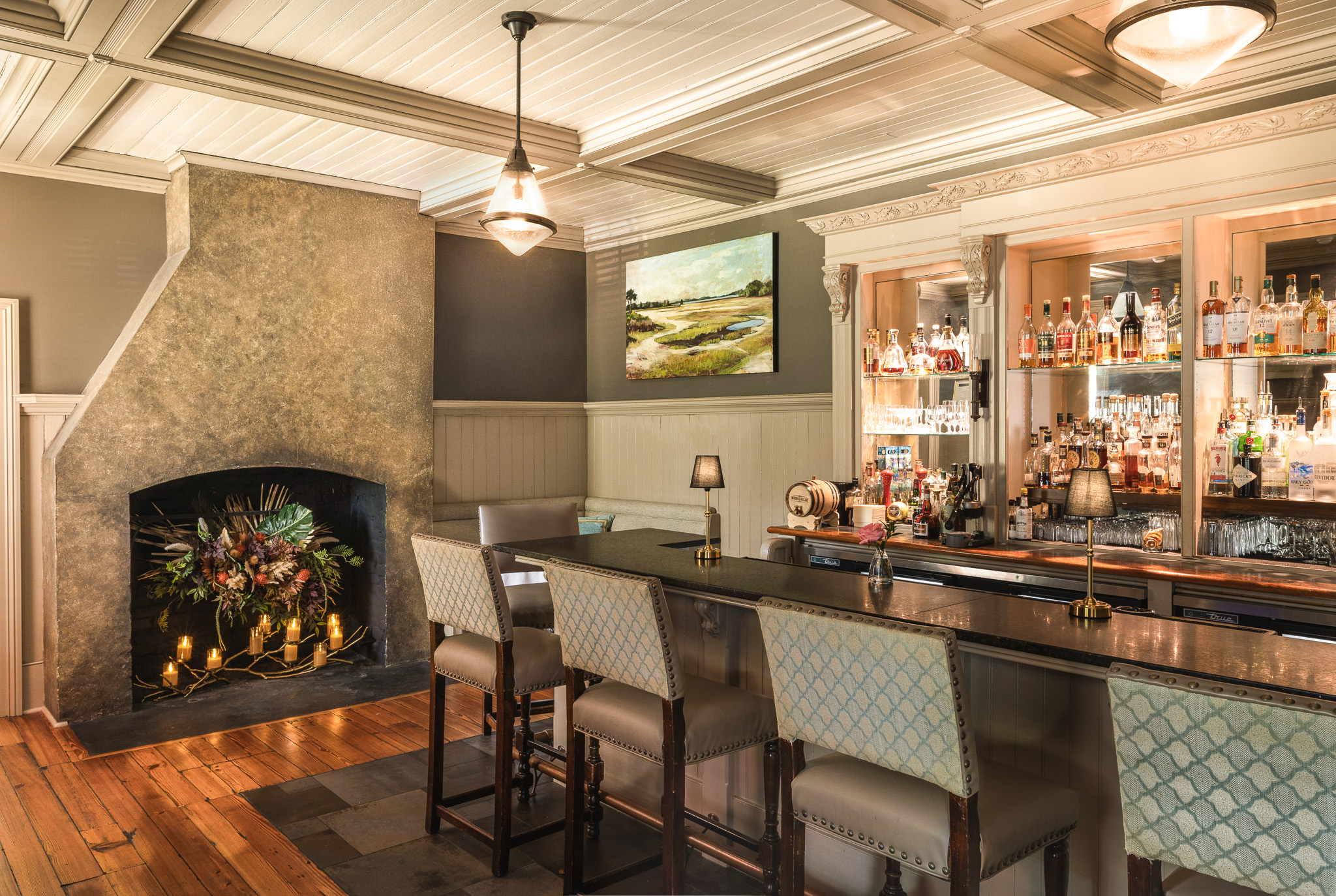 Circa 1886 Bar on the grounds of Wentworth Mansion