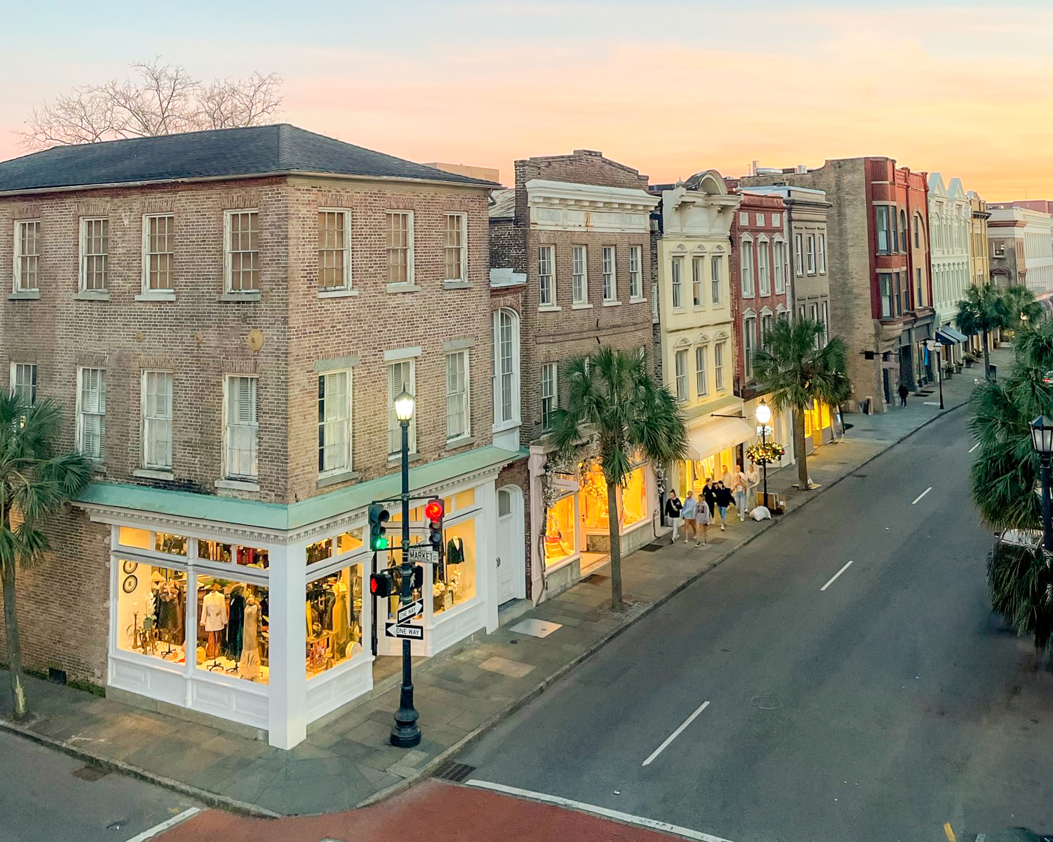 Winter on King Street in Charleston
